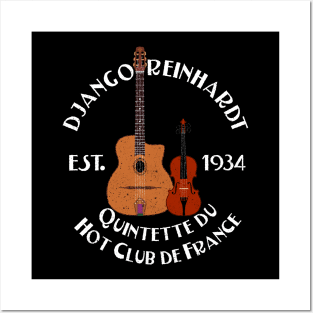 Django Reinhardt & Stephane Grappelli, Quintette du Hot Club de France Posters and Art